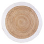 Voir la diapositive 1 : The Home Deco Factory Tapis rond en jute design bicolore Sophie