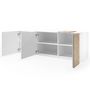 Voir la diapositive 3 : BEST MOBILIER Leon - meuble tv - 3 portes - 181 cm