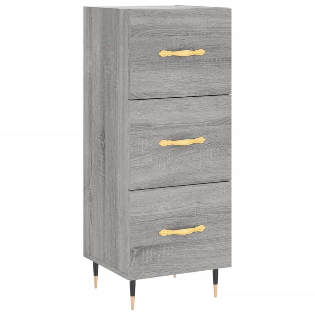 VIDAXL Buffet Sonoma gris 34,5x34x90 cm Bois d'ingenierie