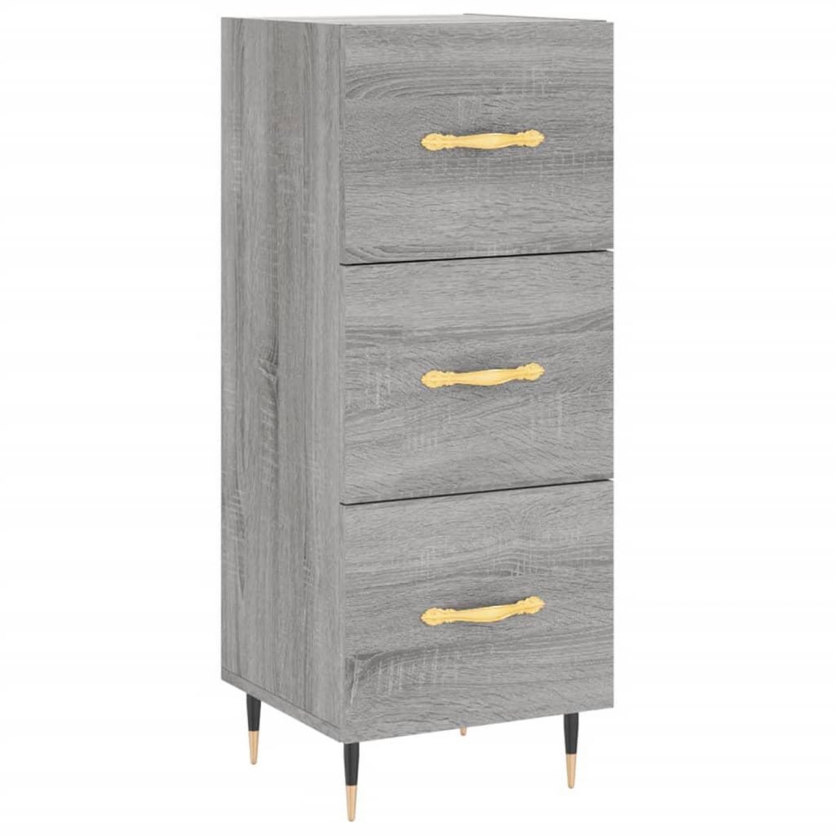 VIDAXL Buffet Sonoma gris 34,5x34x90 cm Bois d'ingenierie