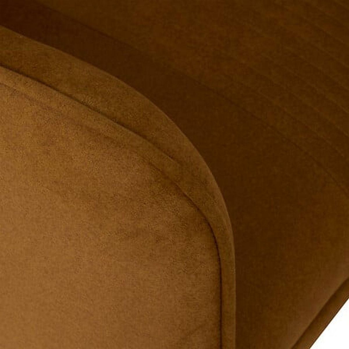 ATMOSPHERA Fauteuil velours LIBOR - Marron