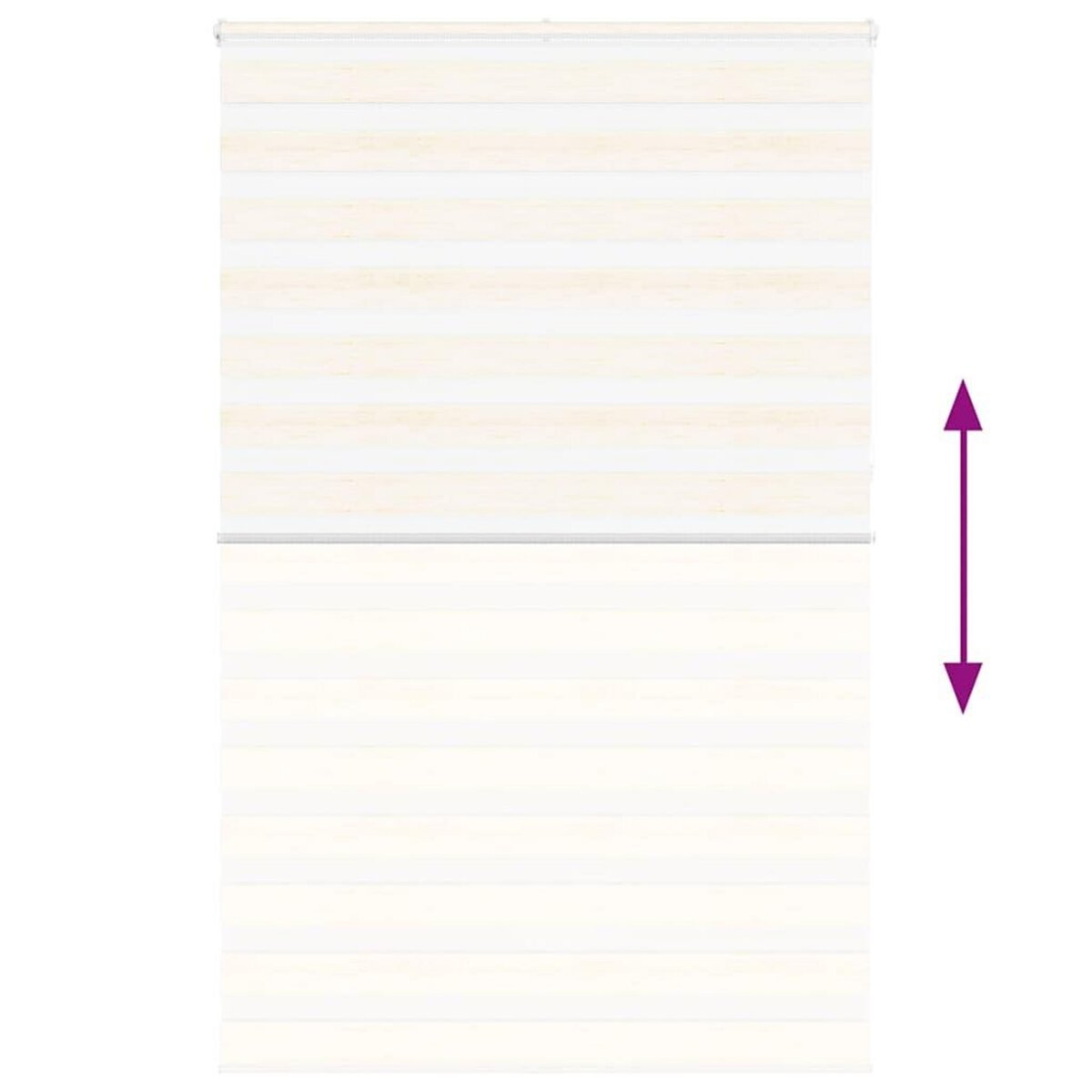 VIDAXL Store zebre beige marbre largeur du tissu 140,9 cm polyester