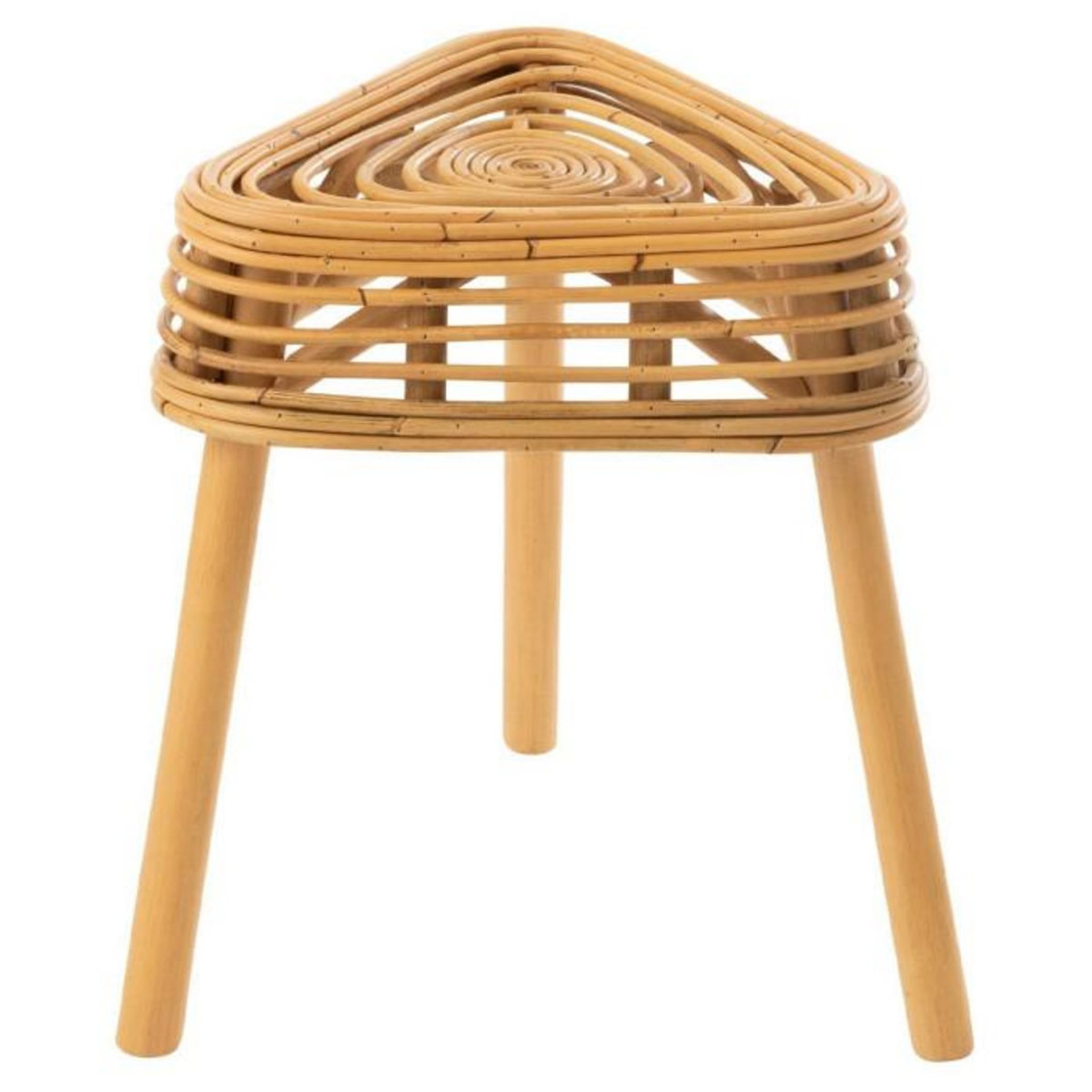 Paris Prix Tabouret en Rotin  Triangulaire  42cm Naturel