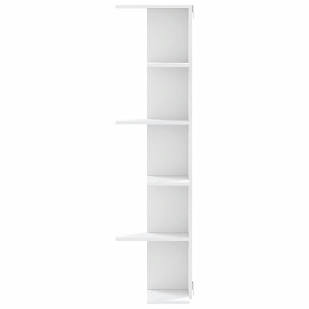 VIDAXL Etagere d'angle murale blanc 36,5x36,5x140 cm bois d'ingenierie