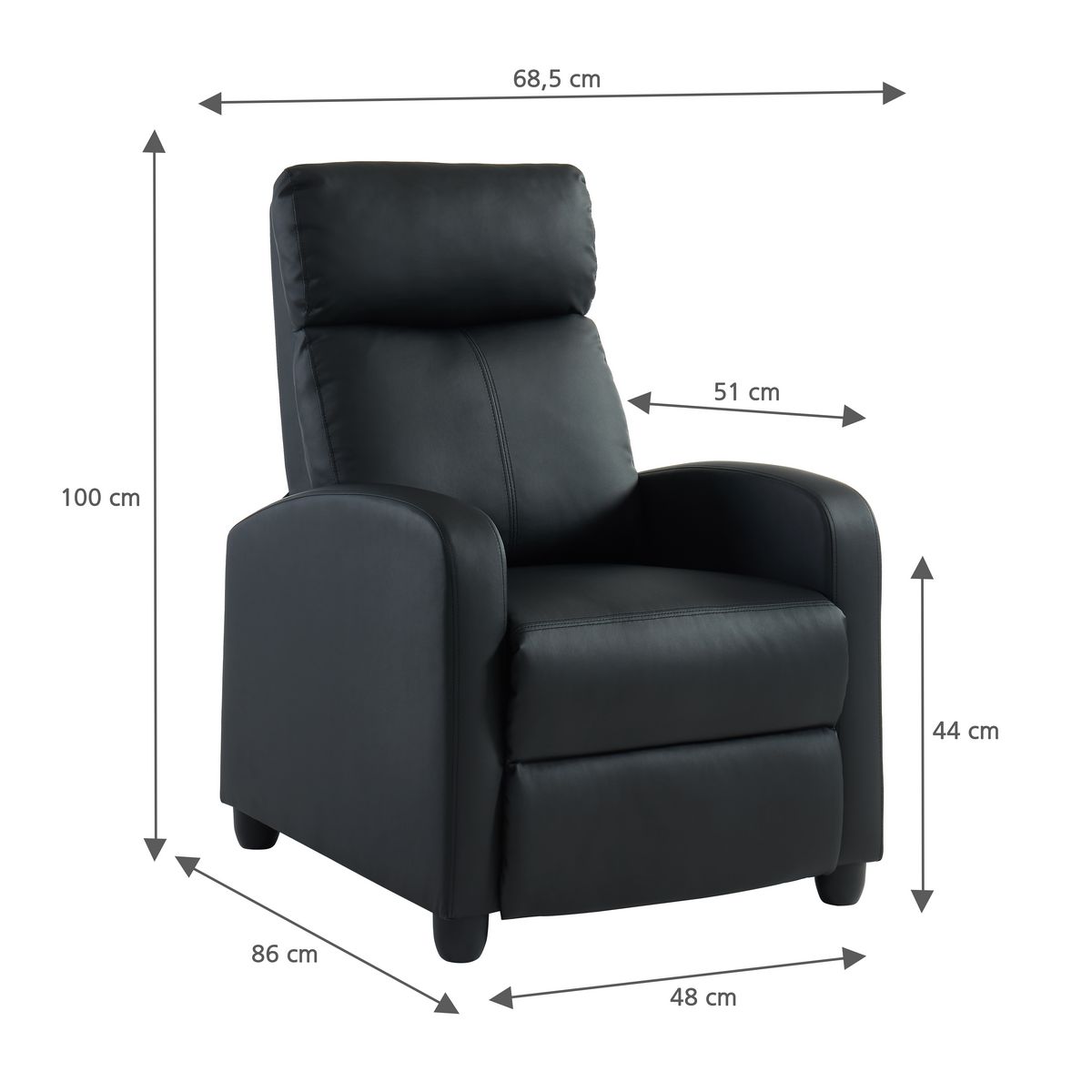 Fauteuil relax  inclinable TENNESSEE