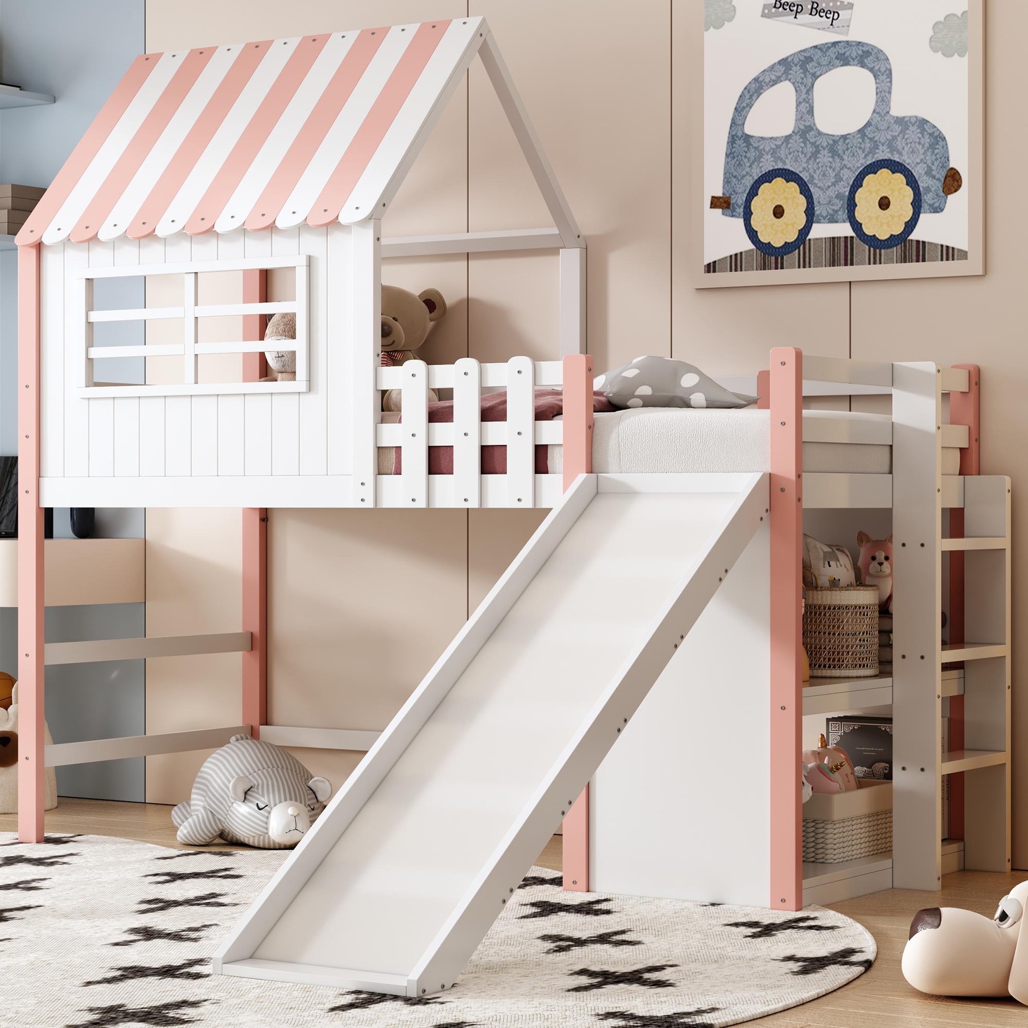 Voir la diapositive 4 : MERAX Lit mezzanine enfant