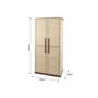 Voir la diapositive 5 : ART PLAST Armoire de rangement 2 portes 3 Etagères 70 x 39 x 165cm ARTPLAST