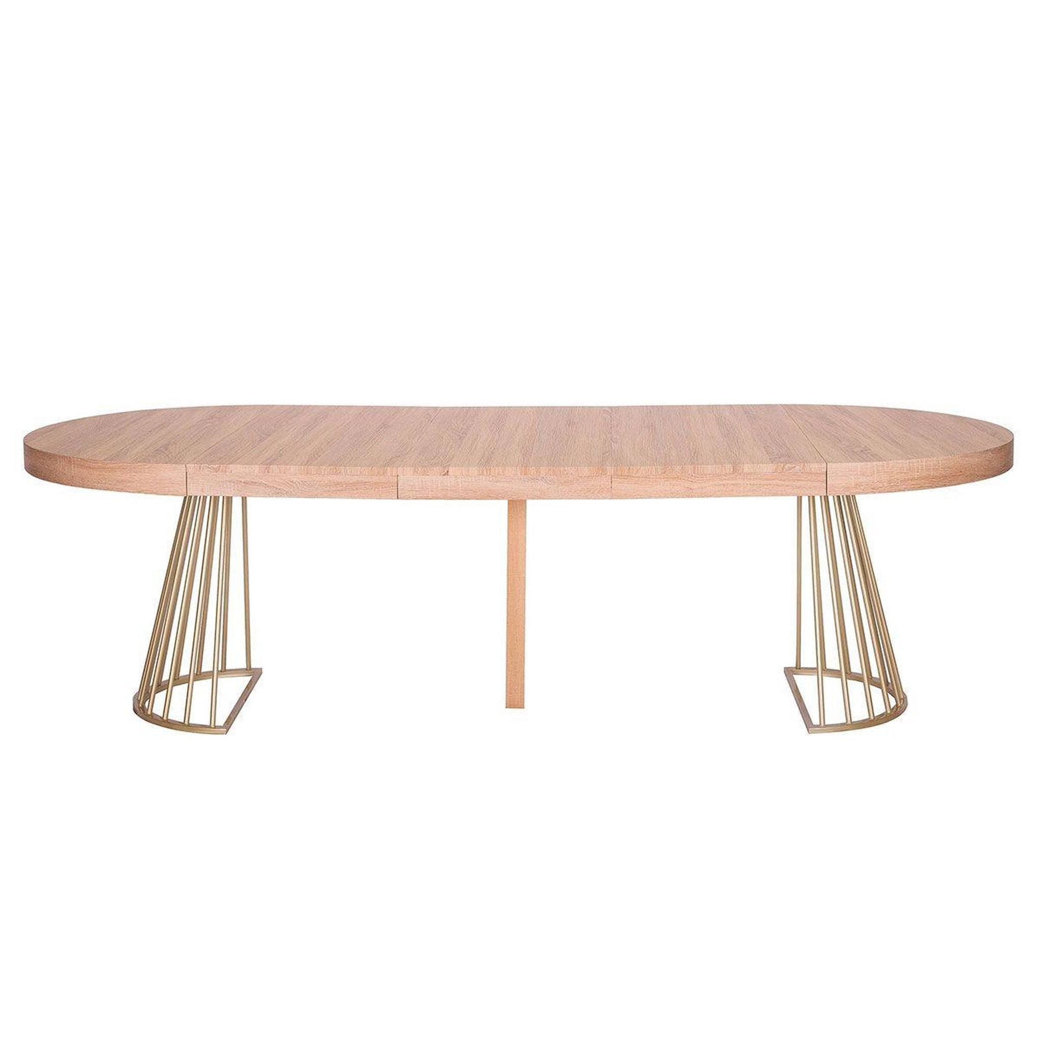 Voir la diapositive 2 : Paris Prix Table de repas extensible  resoa  110-260cm chêne