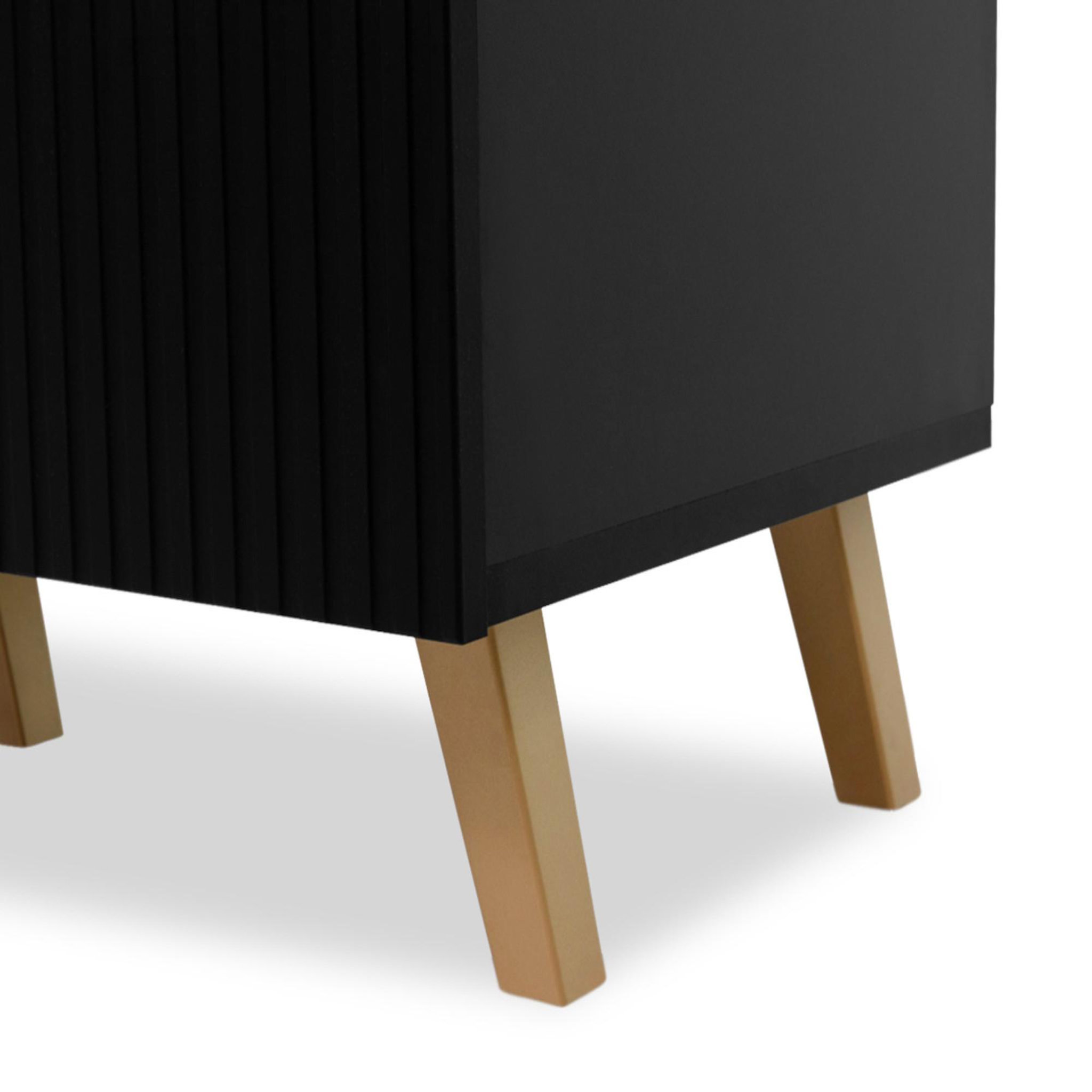 Voir la diapositive 3 : BEST MOBILIER Sanna - buffet bas - 4 portes - 200 cm