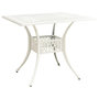 Voir la diapositive 1 : VIDAXL Table de jardin Blanc 90x90x73 cm Aluminium coule