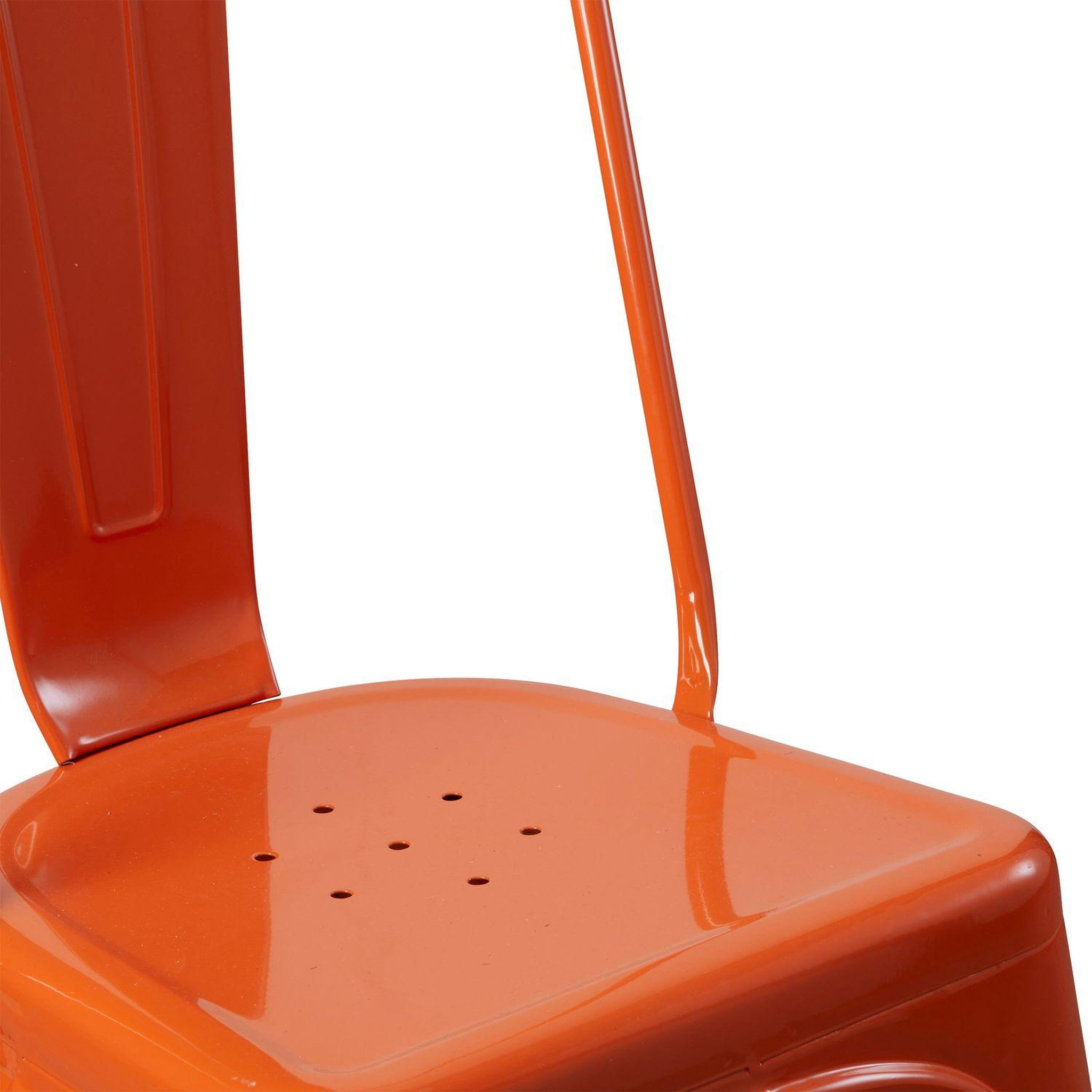 Voir la diapositive 3 : TOILINUX Lot de 4 chaises en métal NIKO