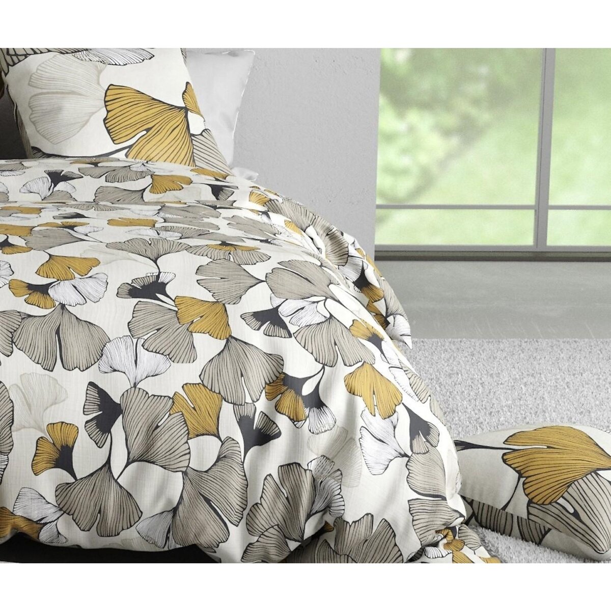 ATELIER DU COTON Parure housse de couette 100% coton 57fils arom