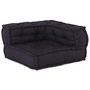 Voir la diapositive 5 : VIDAXL Pouf modulaire anthracite 70x70x54 tissu