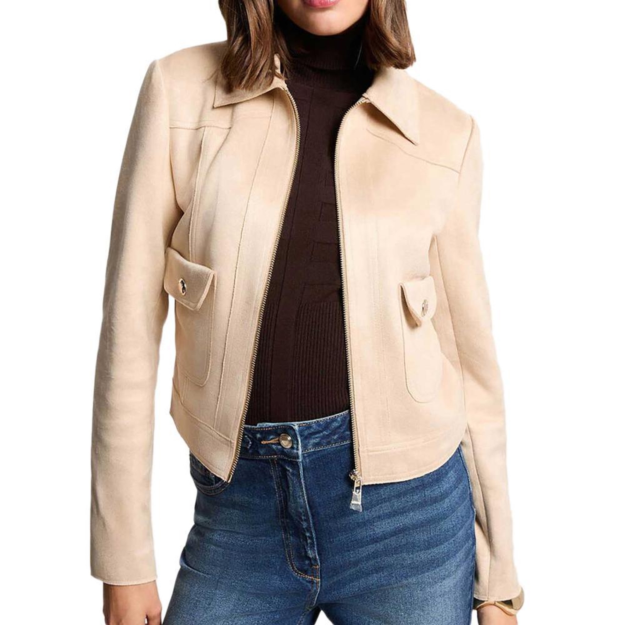 MORGAN Veste Beige Morgan Femme GELATO. Coloris disponibles : Beige