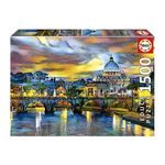 EDUCA BASILIQUE SAINT-PIERRE ET PONT SAINT-ANGE - Puzzle de 1500 pieces