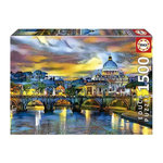 EDUCA BASILIQUE SAINT-PIERRE ET PONT SAINT-ANGE - Puzzle de 1500 pieces
