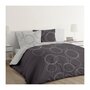 Voir la diapositive 1 : VISION VISION Parure de couette reversible Lenny - 100% coton - 200 x 200 cm - Gris