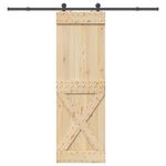 VIDAXL Porte coulissante et kit de quincaillerie 70x210 cm pin massif