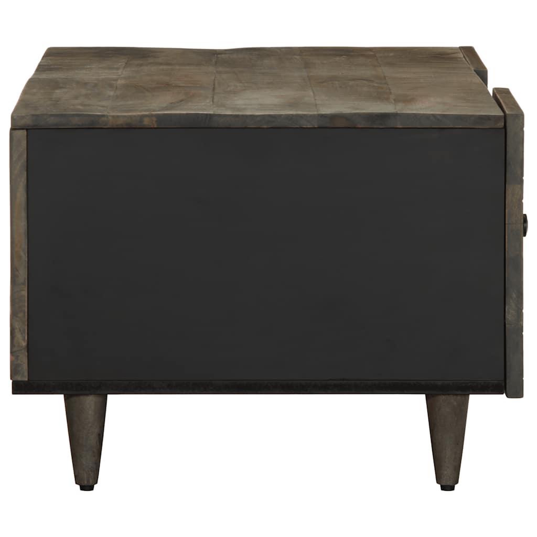 Voir la diapositive 4 : VIDAXL Table basse gris clair 100x54x40 cm bois massif de manguier