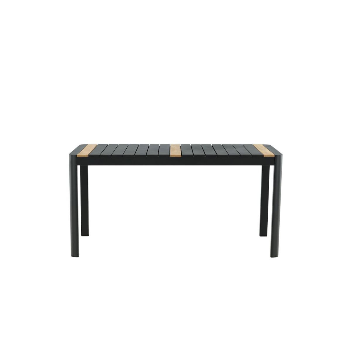 Paris Prix Table de Jardin en Teck  Togo  150cm Noir