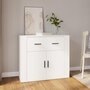 Voir la diapositive 1 : VIDAXL Buffet Blanc 80x33x70 cm Bois d'ingenierie
