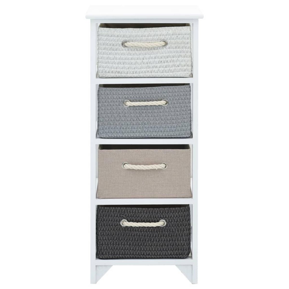 VIDAXL Armoire de rangement 4 tiroirs Bois