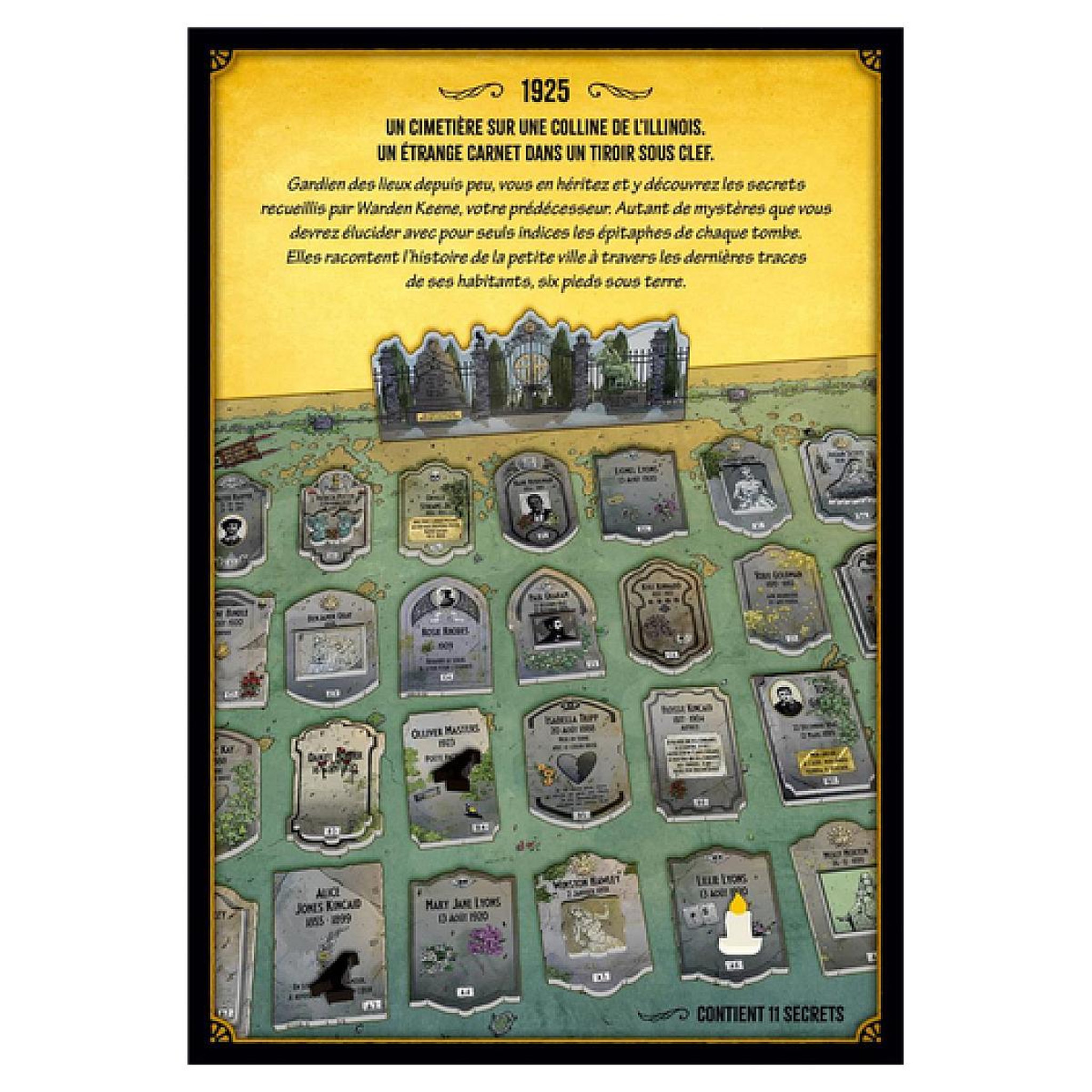 Voir la diapositive 3 : Asmodee Les Secrets de Warden Keene - Jeu de société Déduction