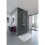 AURYS Paroi de douche en kit AURYS BALTIQUE CLAIRE - Verre Timeless 8 mm trempé by Saint-Gobain - L.140 cm x H.198 cm