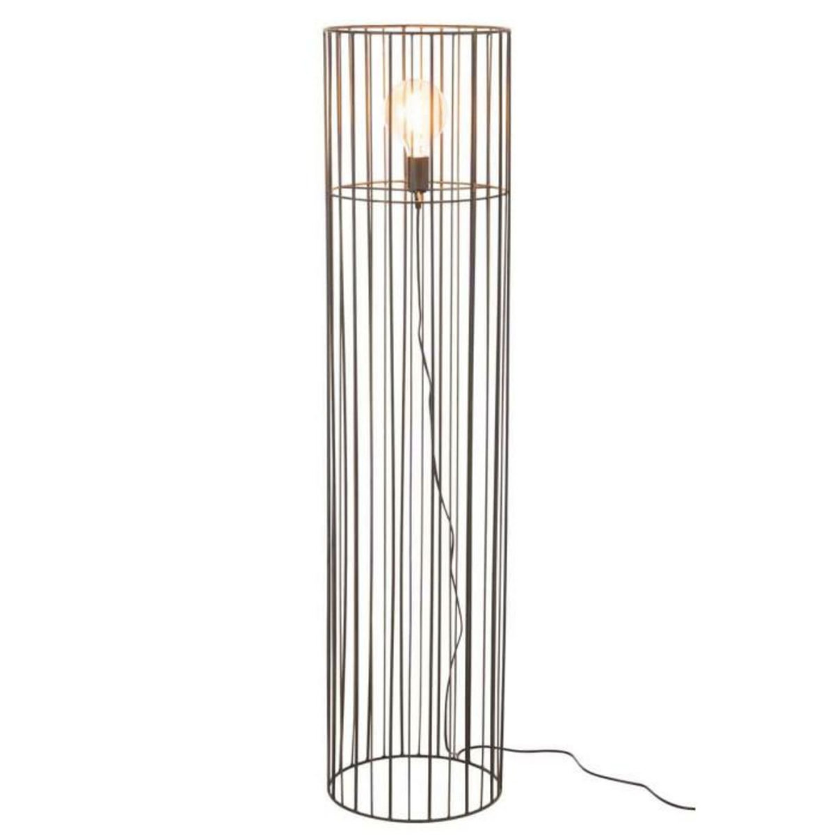 Paris Prix Lampadaire sur Pied en Métal  Cylindre  59cm Noir
