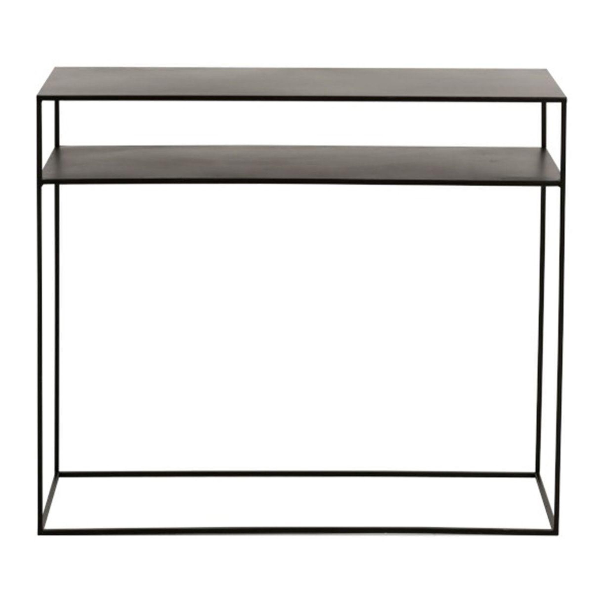 Voir la diapositive 2 : J-LINE Console design 2 niveaux  lovra  100cm noir