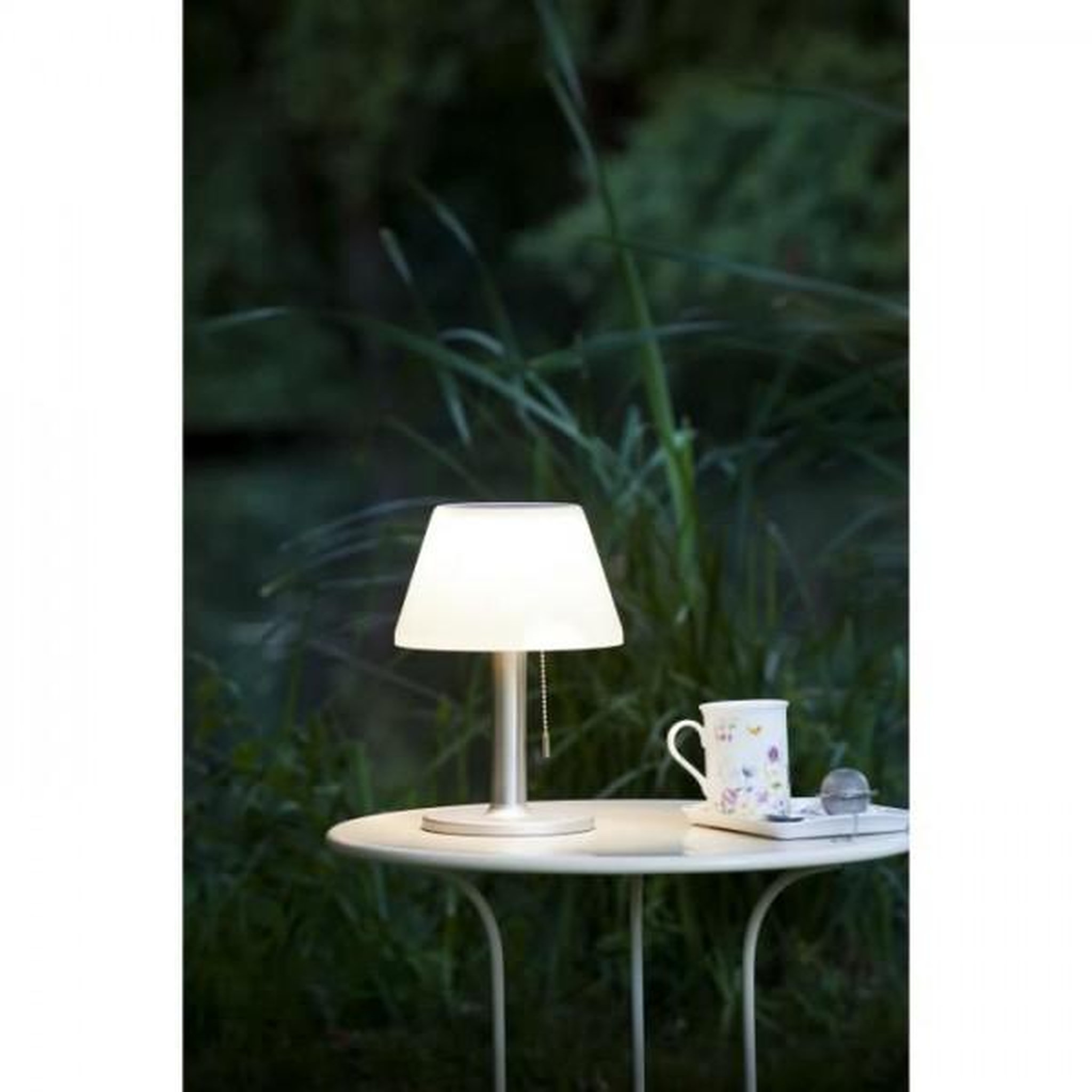 Galix Lampe de table solaire G2 tres éclairante - GALIX - 100 Lumens - Plastique et tube en inox