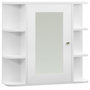 Voir la diapositive 2 : VIDAXL Armoire a miroir de salle de bain Blanc 66x17x63 cm MDF