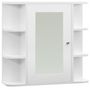 Voir la diapositive 2 : VIDAXL Armoire a miroir de salle de bain Blanc 66x17x63 cm MDF