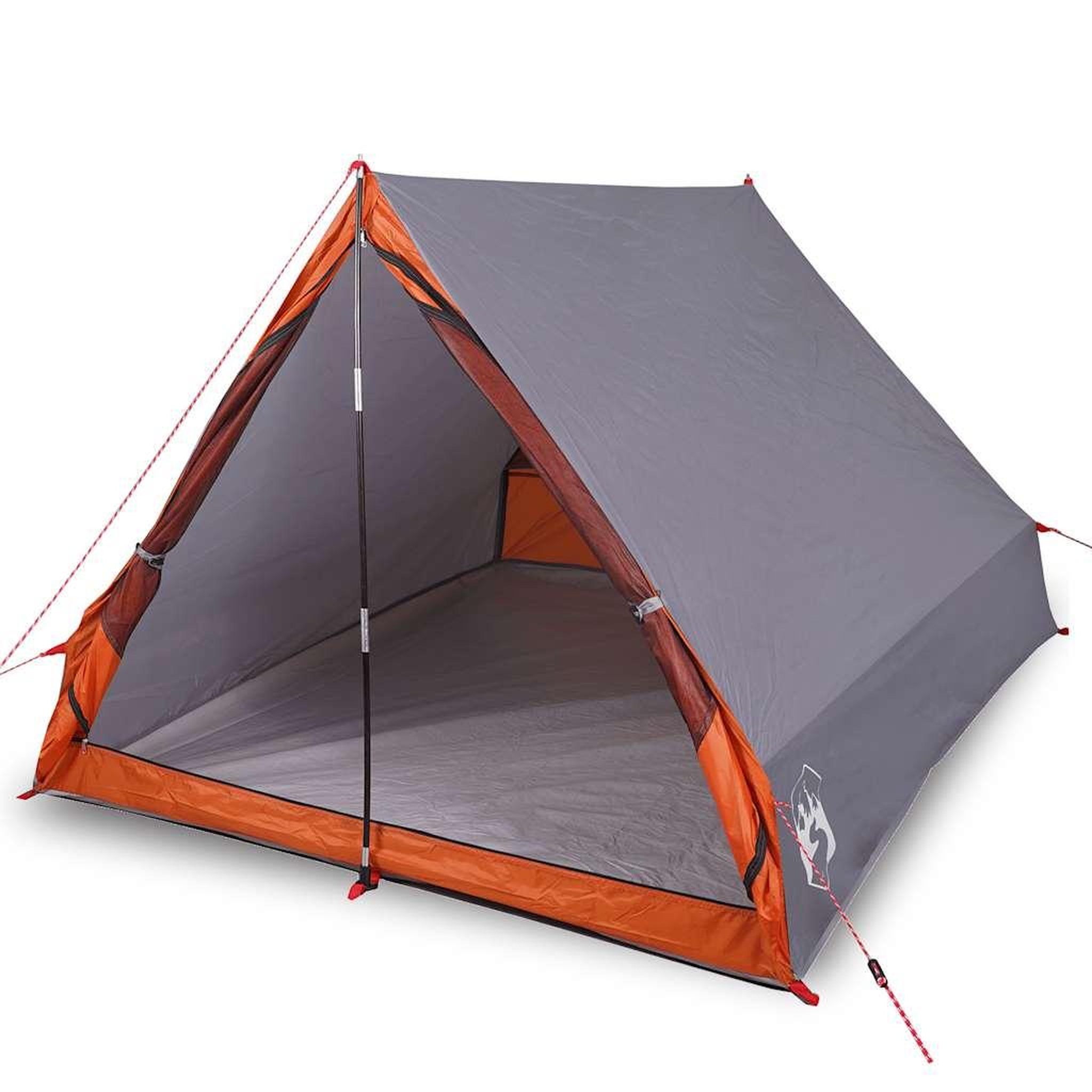 Voir la diapositive 2 : VIDAXL Tente de camping en forme de A 2 personnes gris impermeable
