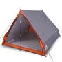 Voir la diapositive 2 : VIDAXL Tente de camping en forme de A 2 personnes gris impermeable