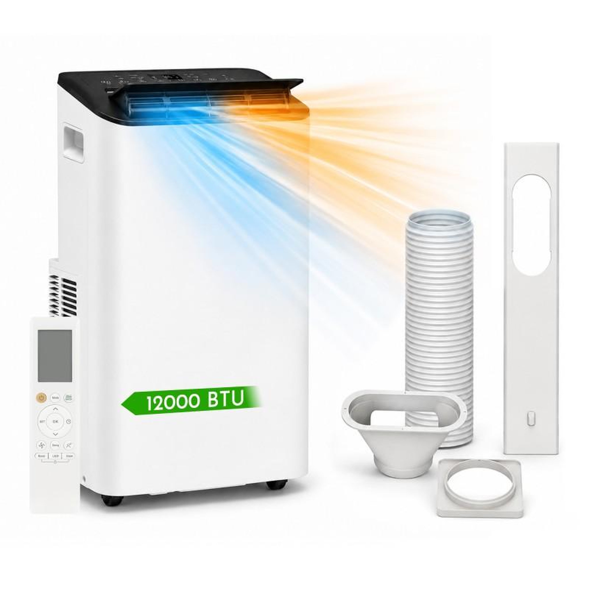 Midea - climatiseur portable réversible 12 000 btu - chauffage & climatisation