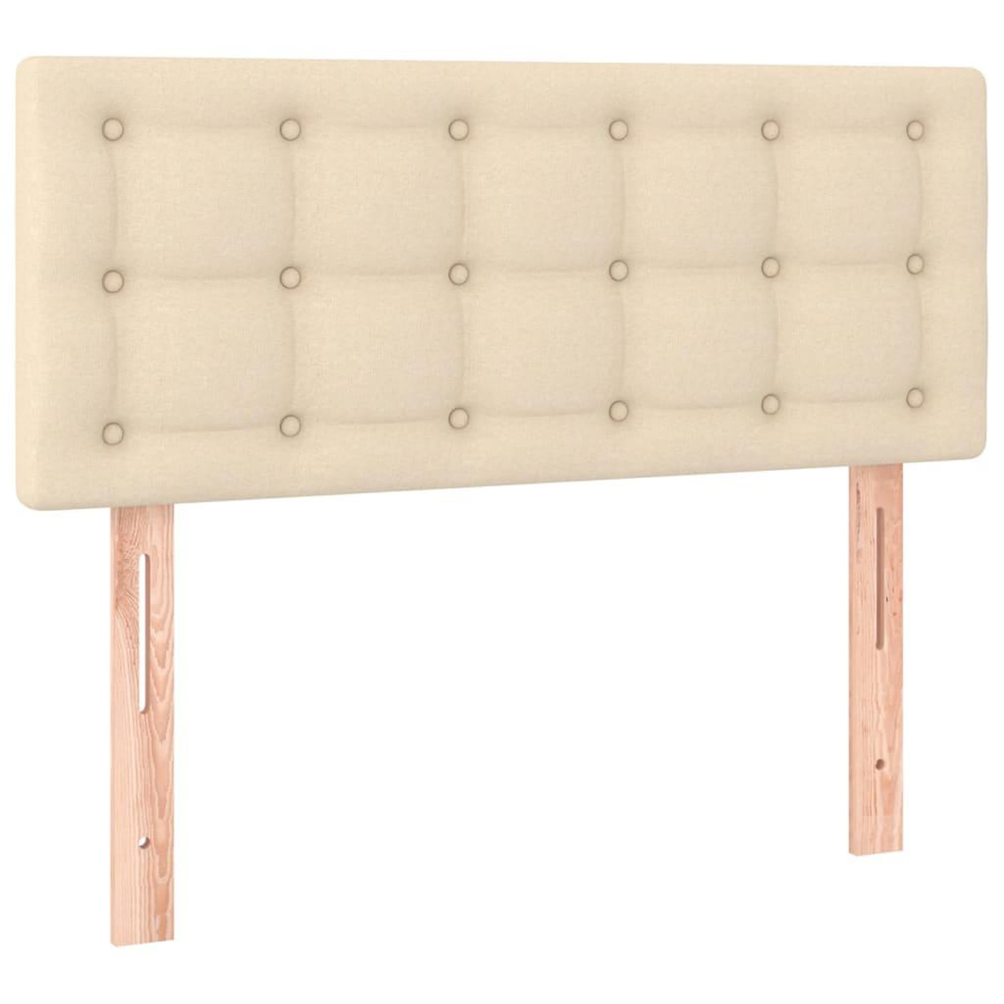 Voir la diapositive 2 : VIDAXL Tete de lit Creme 80x5x78/88 cm Tissu