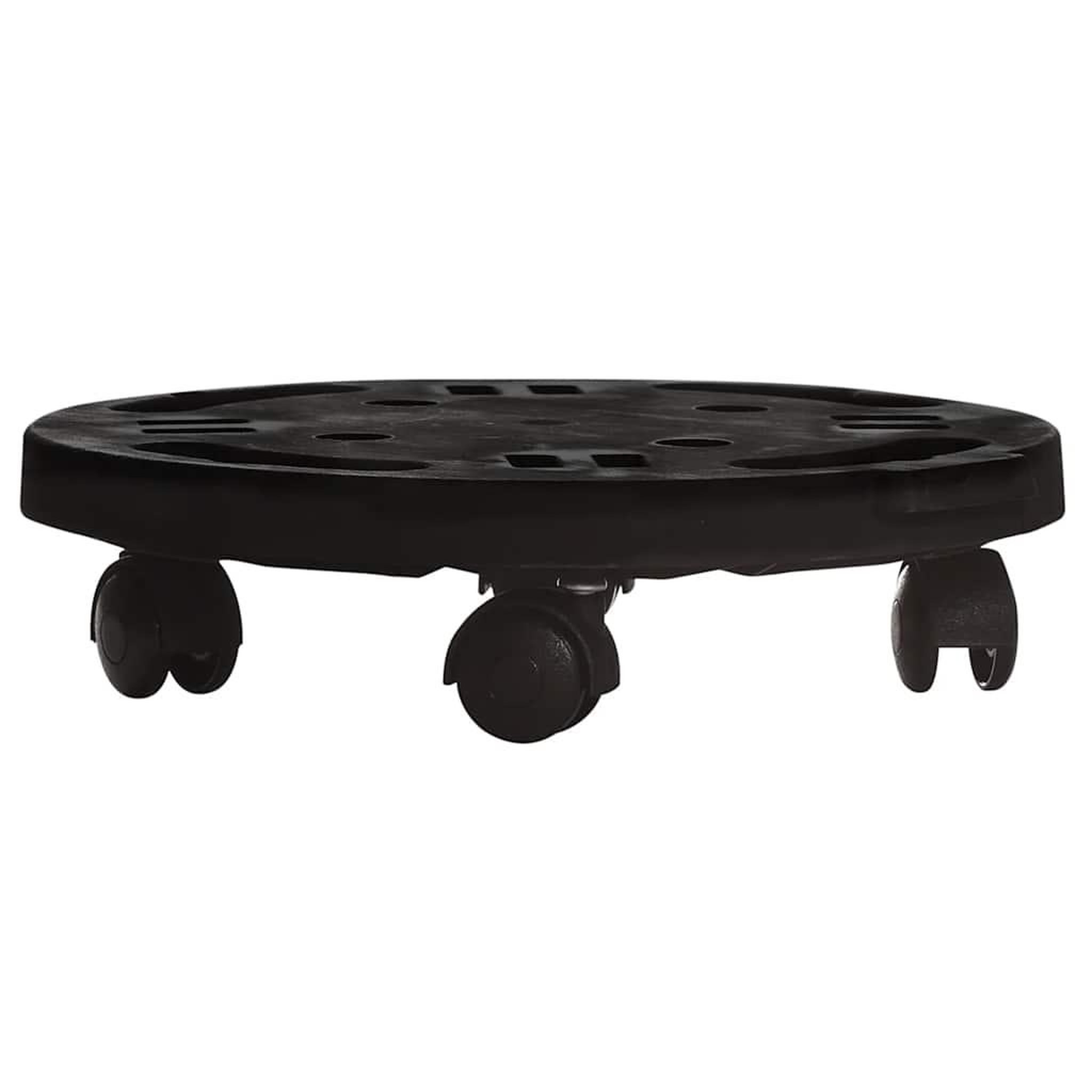 Voir la diapositive 2 : VIDAXL Support sur roulettes pour plantes Diametre 30 cm Noir 170 kg