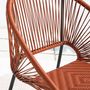 Voir la diapositive 5 : CONCEPT USINE Salon de jardin 2 places avec table terracotta ACAPULCO