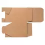 Rayher Kit boîte à plier - Carré - Kraft - 7,5 x 7,5 x 7,5 cm