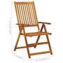 Voir la diapositive 6 : VIDAXL Chaises inclinables de jardin lot de 3 Bois solide d'acacia