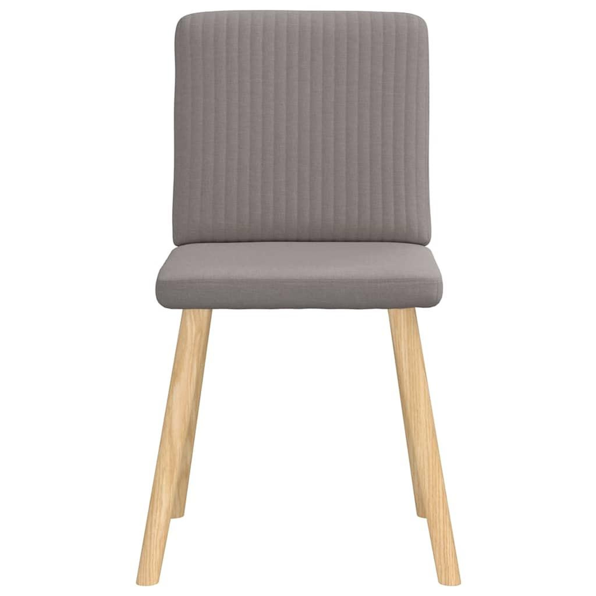 Voir la diapositive 4 : VIDAXL Chaises a manger lot de 2 taupe tissu