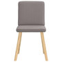 Voir la diapositive 4 : VIDAXL Chaises a manger lot de 2 taupe tissu