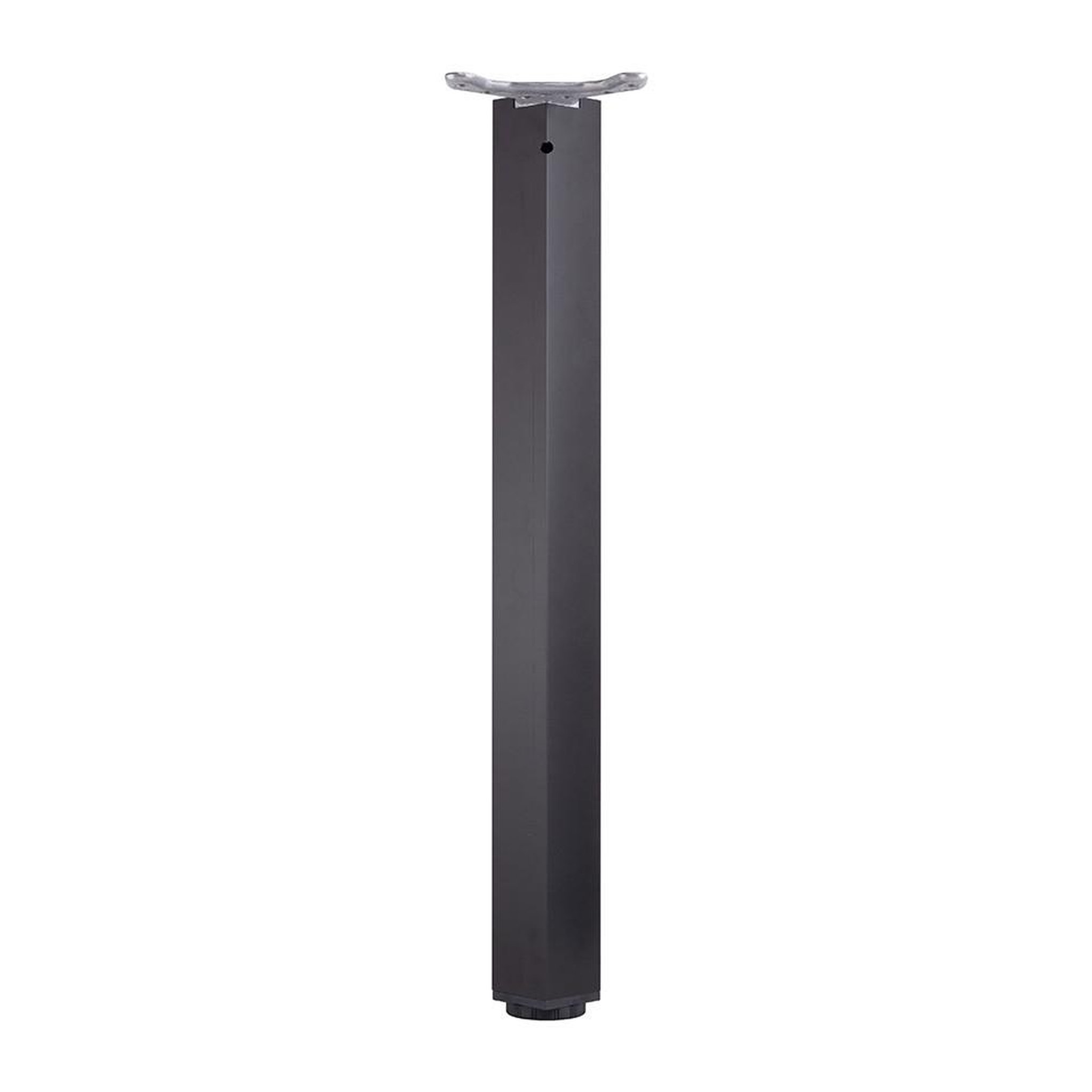 CENTRALE BRICO Pied de table Legs TA001, 710R/60x60mm, noir mat