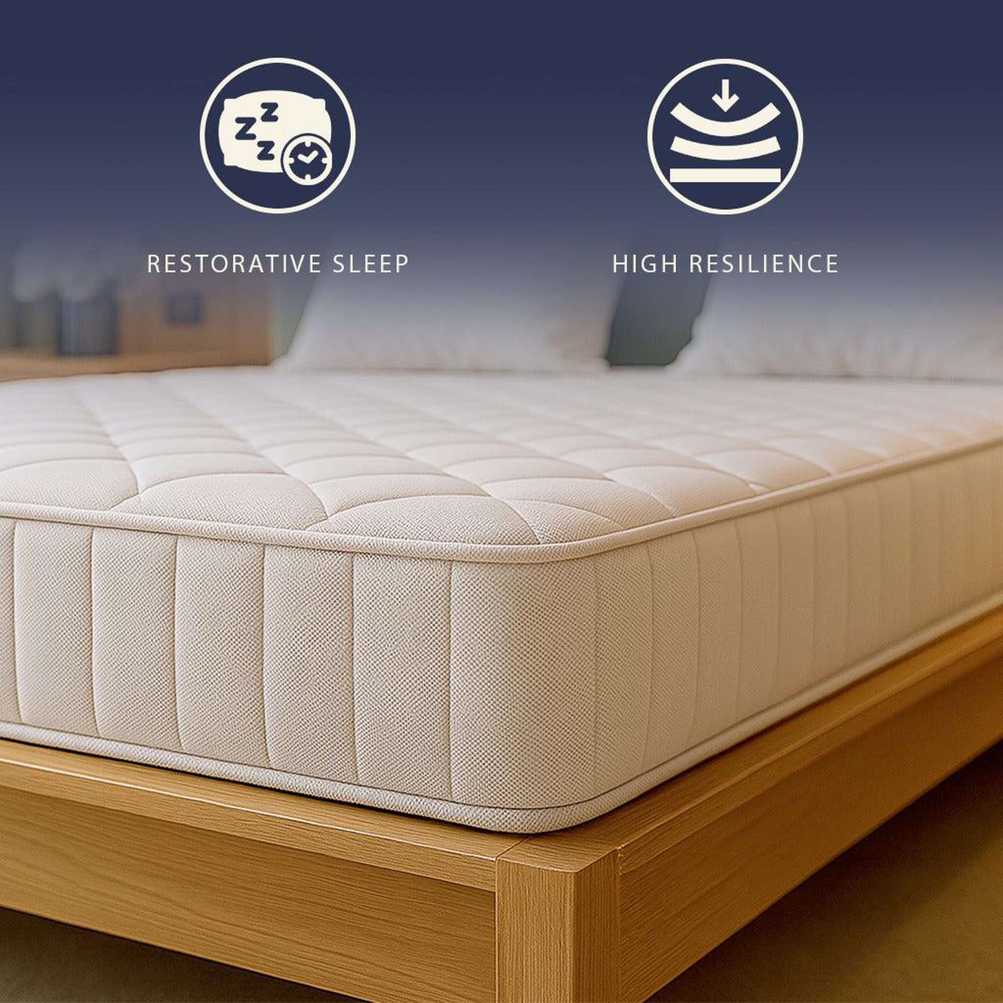 Voir la diapositive 3 : THE WHITE STONE Matelas 80x190 en Mémoire de Forme | Hauteur 20 cm | Orthopédique & Ignifuge | Revêtement Anallergique et Antibactérien | Fabriqué en Italie