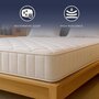 Voir la diapositive 3 : THE WHITE STONE Matelas 80x190 en Mémoire de Forme | Hauteur 20 cm | Orthopédique & Ignifuge | Revêtement Anallergique et Antibactérien | Fabriqué en Italie