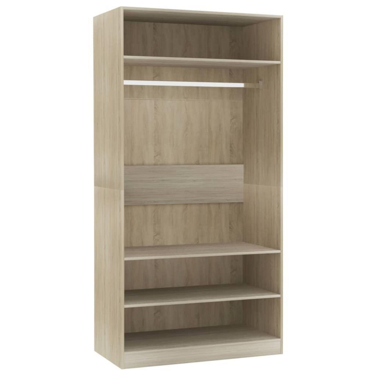 VIDAXL Garde-robe Chene sonoma 100x50x200 cm Bois d'ingenierie