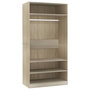 Voir la diapositive 2 : VIDAXL Garde-robe Chene sonoma 100x50x200 cm Bois d'ingenierie