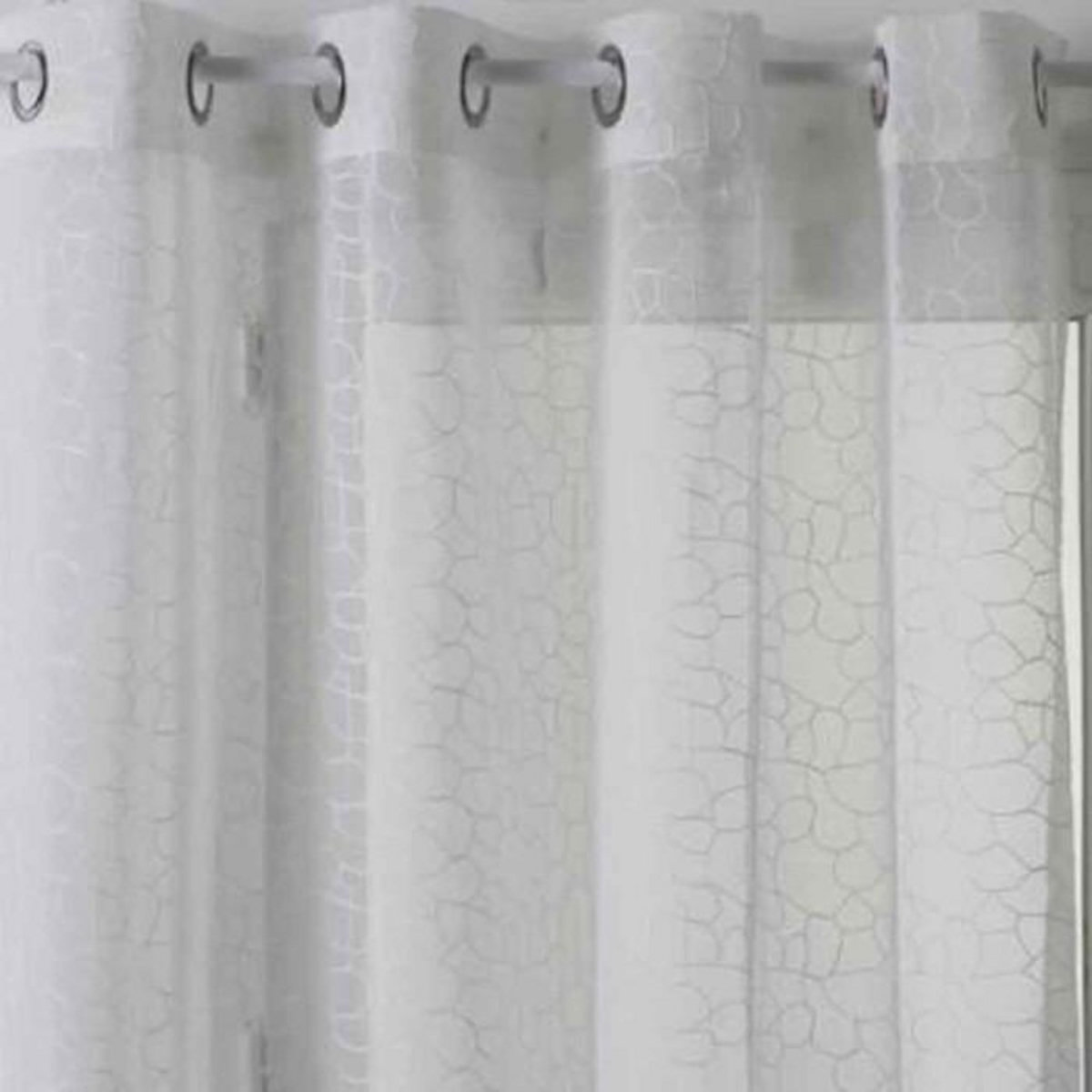 Paris Prix Rideau Voilage  Brodé  140x240cm Blanc