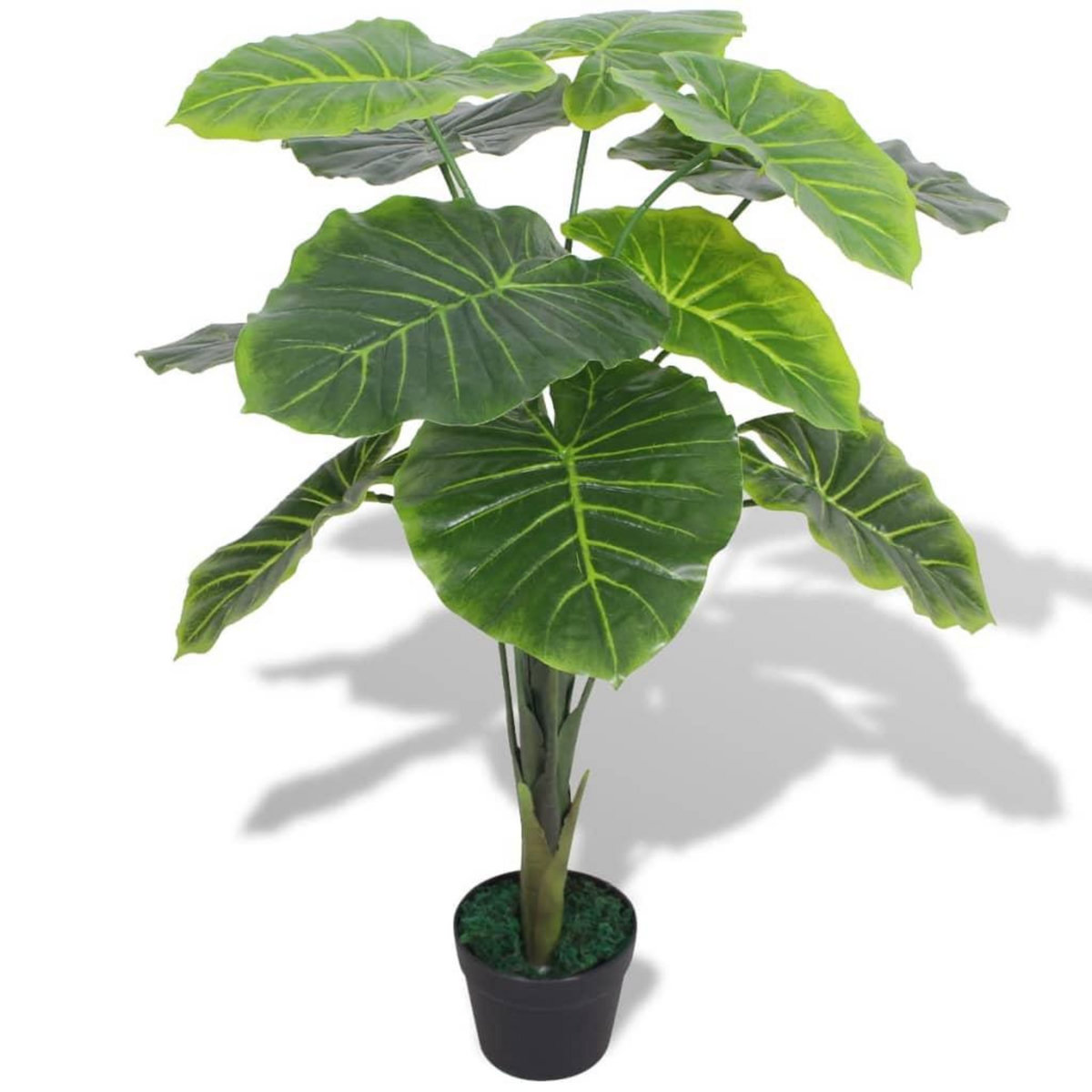 VIDAXL Plante artificielle avec pot Taro 85 cm Vert